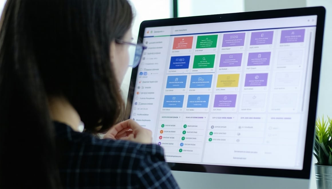 someone analyzing client segments do not show faces Make it very professional